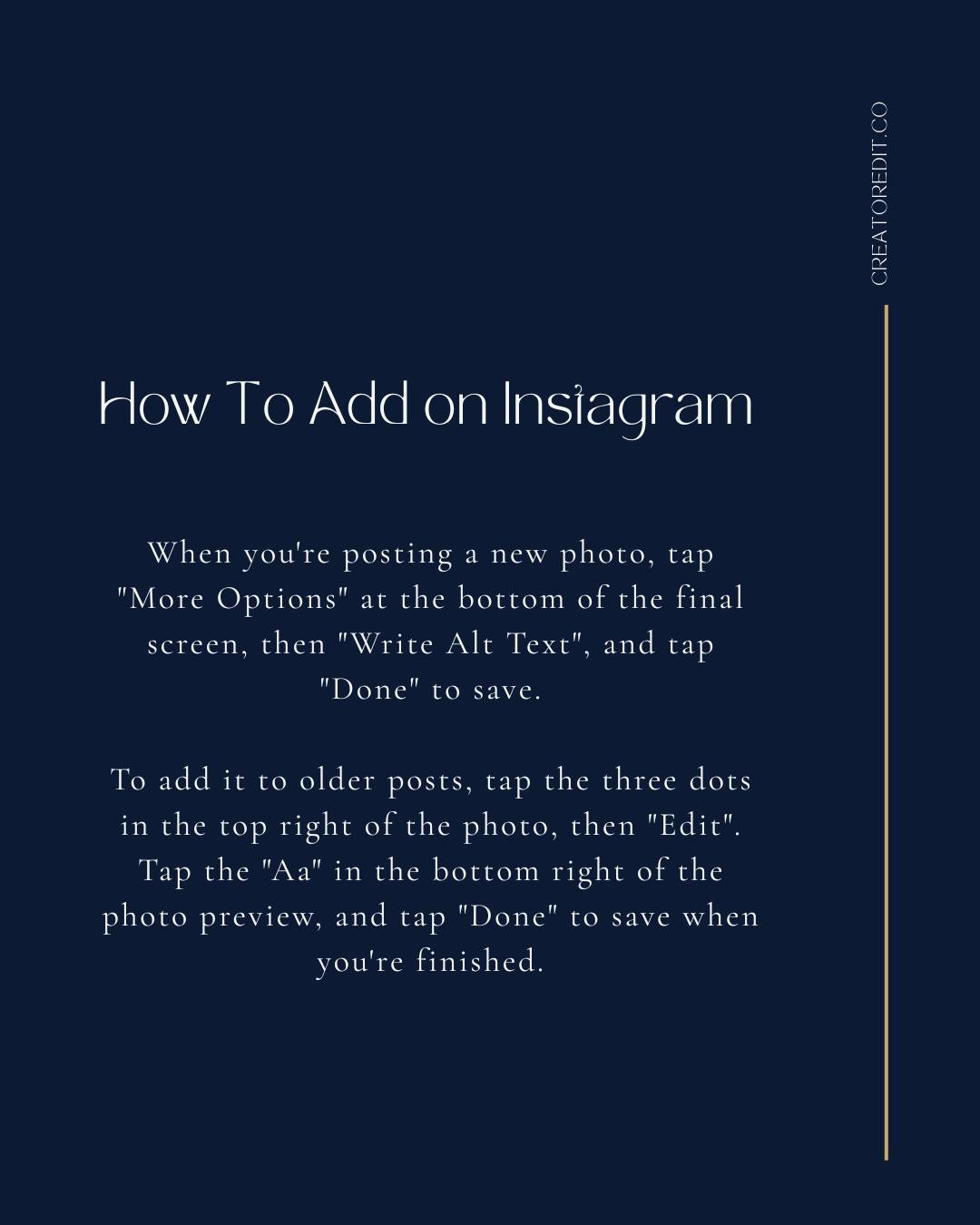 Alt text is a small thing you can add to your content, but one of the most useful. (image 4)